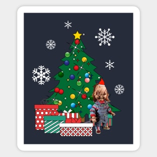 Chucky Around The Christmas Tree Sticker